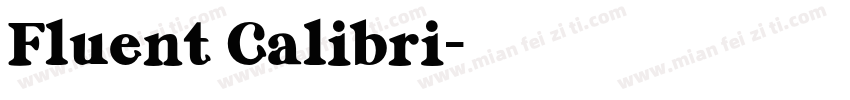 Fluent Calibri字体转换